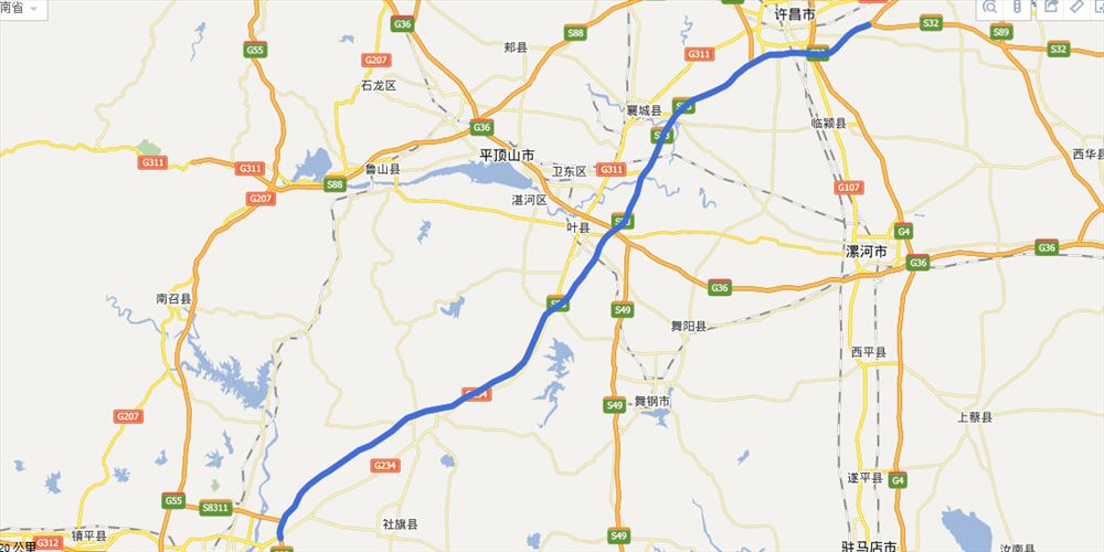 许平南高速全程路线图(最新地图)及路况查询