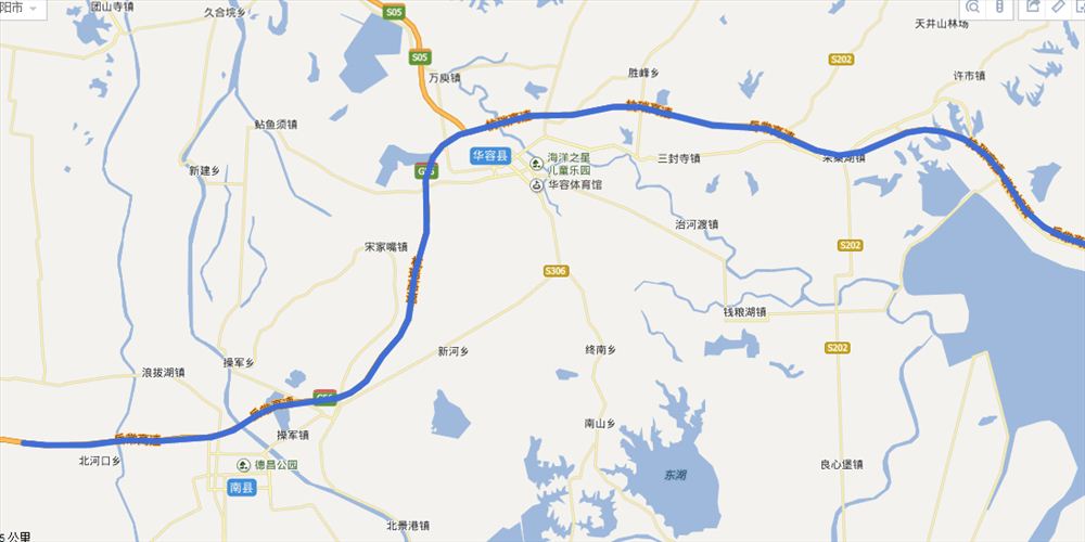 岳常高速全程路线图(最新地图)及路况查询