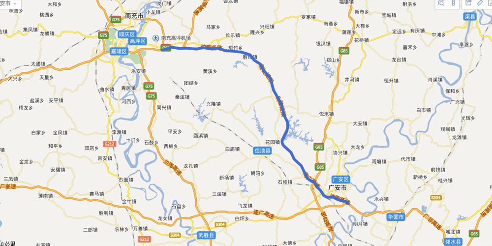 南广高速全程路线图(最新地图)及路况查询