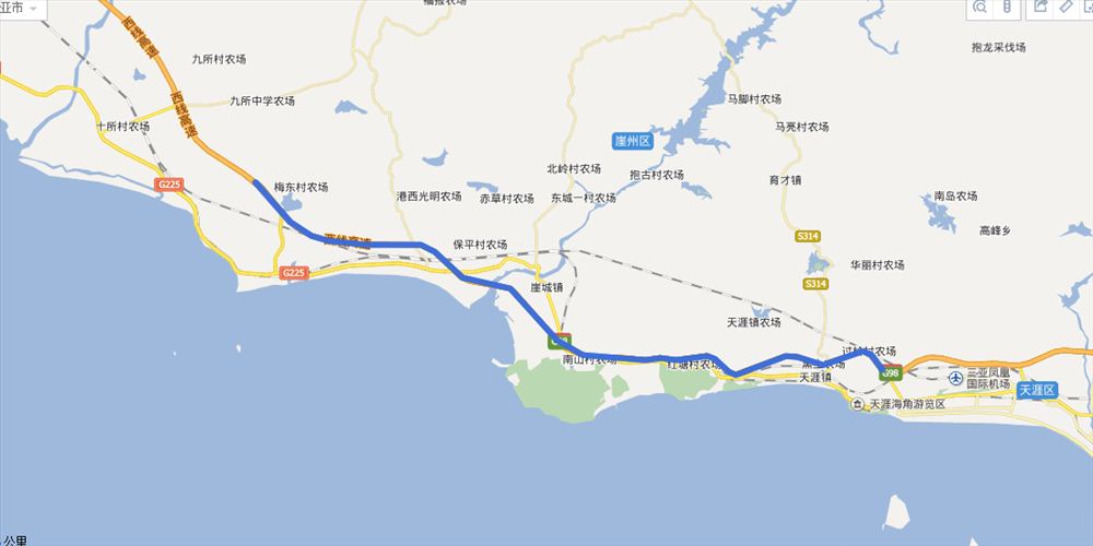 海南环线高速全程路线图(最新地图)及路况查询