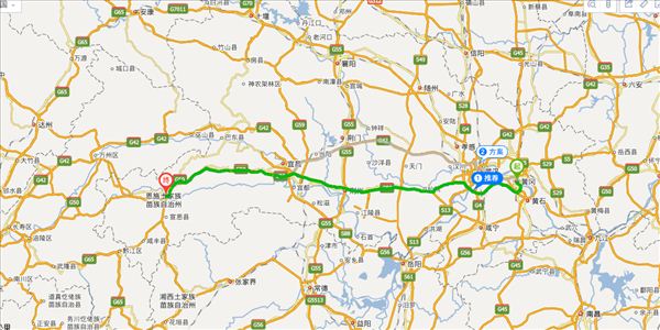 黄冈到恩施开车路线图