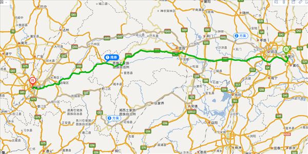黄冈到重庆开车路线图