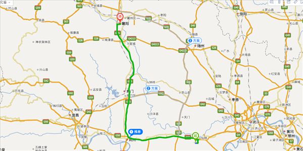 仙桃到襄阳开车路线图
