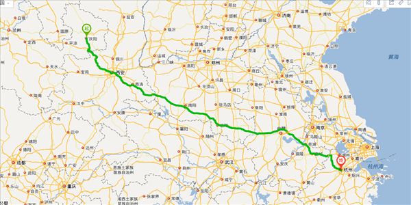 庆阳到天水开车路线图