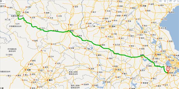 临夏到天水开车路线图