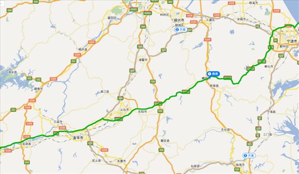 舟山到衢州高速路线图舟山到衢州走哪些高速公路?